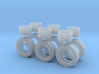 1/87th HO Horse and Other Trailers wheel & Tire se 3d printed 