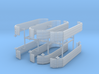 1/50th Triaxle fenders set of four 3d printed 