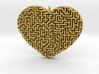 Heart Maze-Shaped Pendant 2 3d printed 