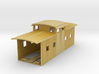 1:87 Clichfield RR Straight Cupola Wood Caboose 3d printed 
