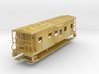 Sou Ry. bay window caboose - Round roof - S scale 3d printed 