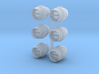 Space Wars starship engines large #1 x6 3d printed 