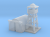1/285 Airport Tower w/ Hanger 3d printed 
