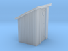 HO Scale board siding outhouse 3d printed 