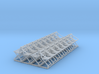 32 HO Scale folding deck chairs in open position 3d printed 
