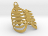 Ribcage Pendant or Finger Ring - 17mm ID 3d printed 