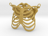 Ribcage With Stylized Heart Pendant 3d printed 