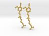 Earrings (Pair)- Molecule- Capsaicin 3d printed 