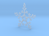 Snow Flake 5 Points - w Loopet - 7cm 3d printed 