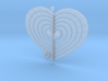 6 Heart Spinner Radial Waved - 15cm 3d printed 