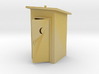 N-Scale Slant Roof Outhouse 3d printed 