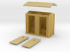 N-Scale 2-Hole Outhouse 3d printed 
