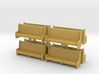 Vintage Wooden Bench (x8) 1/220 3d printed 
