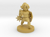 Gnome Female Paladin with Flail 3d printed 