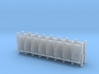 HO Scale 8 X 4 Theater Seats  3d printed 