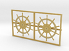 1:84 HMS Victory Ships Wheel 3d printed 