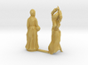 S Scale Old Lady and Young Dancer 3d printed 