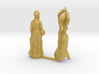 O Scale Old Lady and Young Dancer 3d printed 
