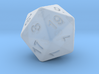 20 sided dice (d20) 20mm dice 3d printed 