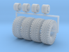 1/50 Wagon wheel and big off road tires 3d printed 