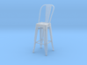 1:24 Tall Pauchard Stool, with High Back 3d printed 