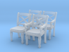 1:48 Phyfe Chairs, Set of 4 3d printed 