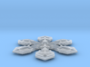 Snowflake Pendant (1.7" tip to tip) 3d printed 