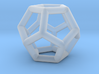 Dodecahedron 3d printed 