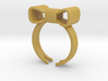 Don't Forget Me Bow Ring 3d printed 