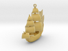 Galleon Earrings or Necklace 3d printed 