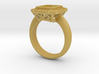 Halo Emerald Wedding Ring 3d printed 