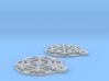 Snowflake Earrings (Plate) 3d printed 