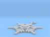 Snowflake Earring Geni 3d printed 