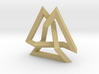 Trefoil Knot inside Equilateral Triangle (Small) 3d printed 