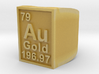 Gold Periodic Table Statement Ring Size 10 3d printed 