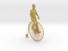 Charlie on his high wheel bicycle 3d printed 