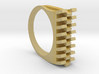 Tri-Fold Edge Ring - US Ring Size 07 3d printed 