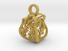 Heart of Roses Perspective Pendant 3d printed 