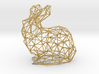 Low Poly Bunny Rabbit Wireframe 3d printed 