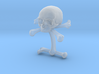Cufflink Skull & Bones (just one) 3d printed 