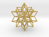 Rhombic star earring 3d printed 