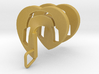 Headphones Heart Spiral Pendant 3d printed 