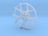 Twin Five Spoke Wheel Face 3d printed 