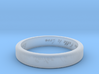 Engraved Standard Sized ring 3d printed 