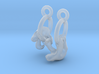 Sloth Earrings 3d printed 