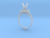 CC3-Engagement Ring With  Separated Parts- Printed 3d printed 