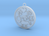 Good Luck Round Pendant 3d printed 