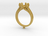 CC4 - Engagement Ring 3D Printed Resin Wax . 3d printed 
