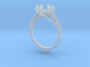 CC4 - Engagement Ring 3D Printed Resin Wax . 3d printed 