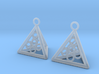  Pyramid triangle earrings serie 3 type 5 3d printed 